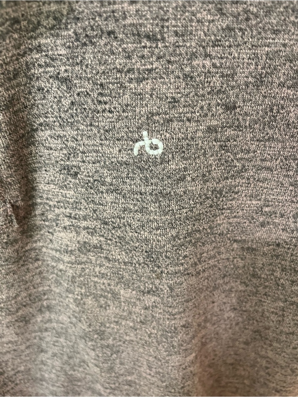 rag & bone Heathered Mauve Polo Shirt with Subtle Logo - Picture 4 of 6